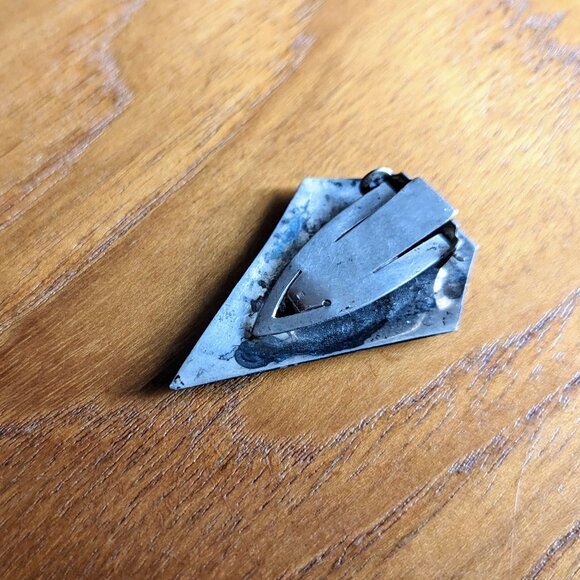 Vintage SIAM STERLING Silver Niello DRESS MONEY CLIP | Thai Apsara Dancer - Picture 4 of 7